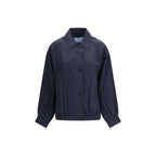 Prada Blue Silk Coat