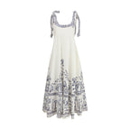 Alemais White Linen Casual Dress
