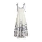 Alemais White Linen Casual Dress