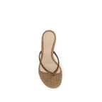 Gianvito Rossi Beige Raffia Stiletto Heel Sandals