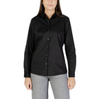 Jacqueline De Yong Black Cotton Blouse