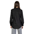 Jacqueline De Yong Black Cotton Blouse
