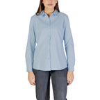 Jacqueline De Yong Blue Cotton Blouse