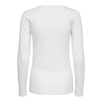 Only White Cotton Long Sleeve T-Shirt