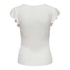 Only Cream Viscose T-Shirt