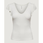 Only Cream Viscose T-Shirt