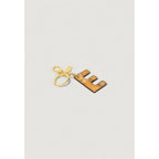 Alviero Martini Prima Classe Beige Leather Keychain