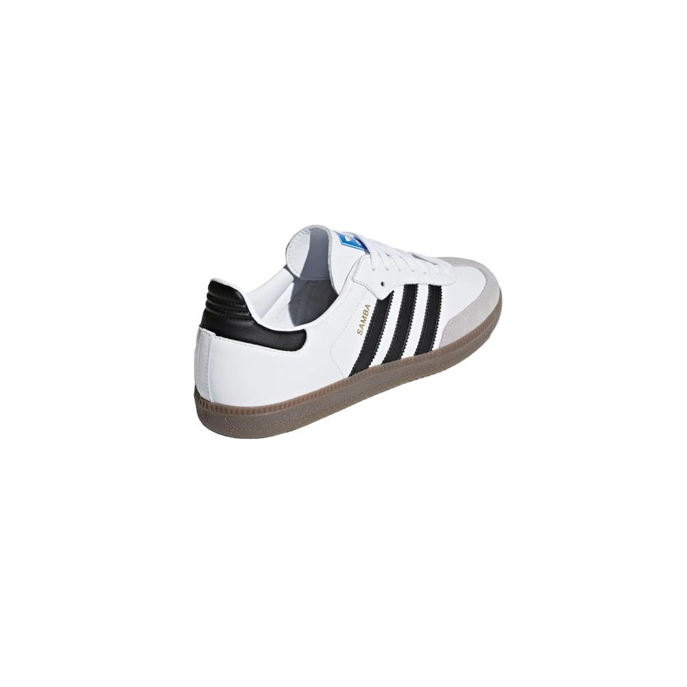 Adidas Originals White Leather Athletic Sneakers