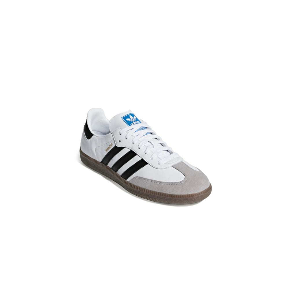 Adidas Originals White Leather Athletic Sneakers