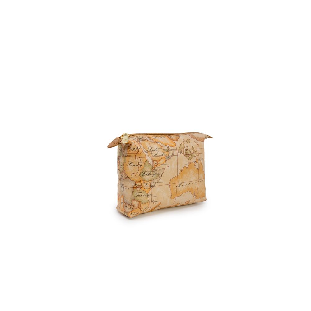Alviero Martini Prima Classe Beige Polyester Clutch Bag