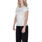 Guess Active Cream Cotton T-Shirt