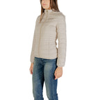 EA7 Emporio Armani Beige Polyester Coat