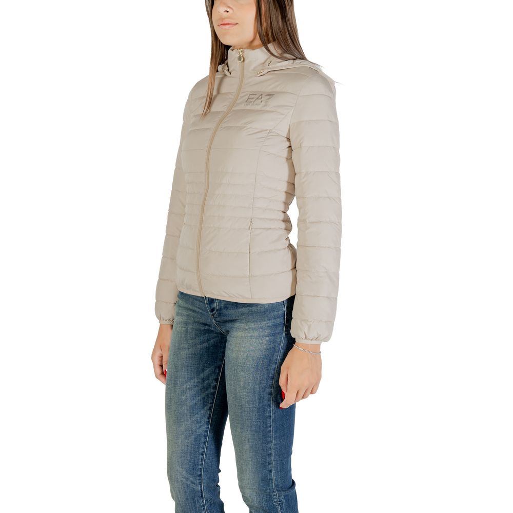 EA7 Emporio Armani Beige Polyester Coat