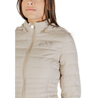 EA7 Emporio Armani Beige Polyester Coat