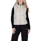 Morgan De Toi Cream Polyethylene Sleveless Jacket