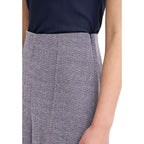 ICHI Blue Polyester Casual Pants