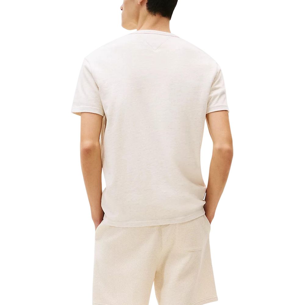 Tommy Hilfiger Jeans Beige Recycled Cotton T-Shirt