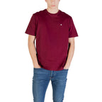 Calvin Klein Jeans Bordeaux Cotton T-Shirt