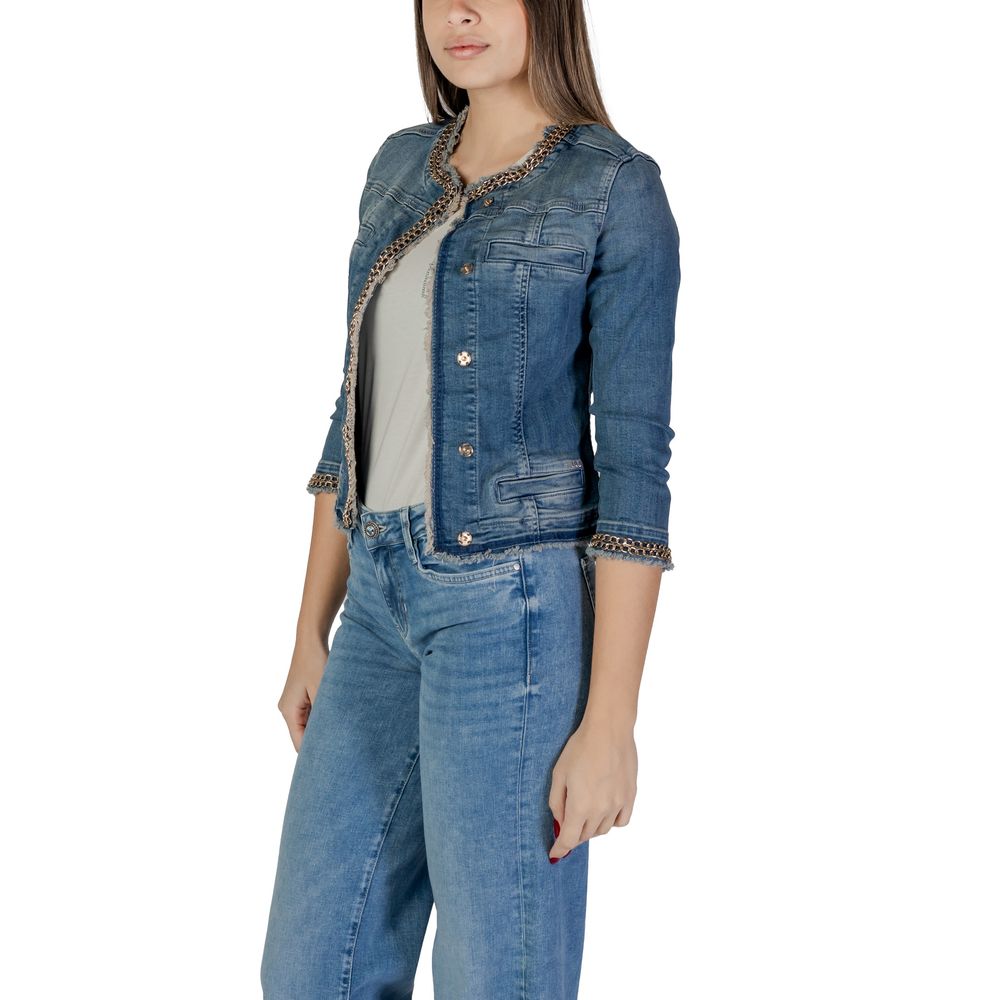 Liu Jo Light Blue Cotton Denim Jacket