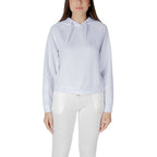 Armani Exchange White Viscose Hoodie