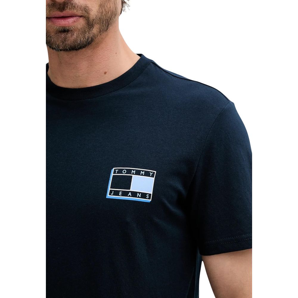 Tommy Hilfiger Jeans Blue Recycled Cotton T-Shirt