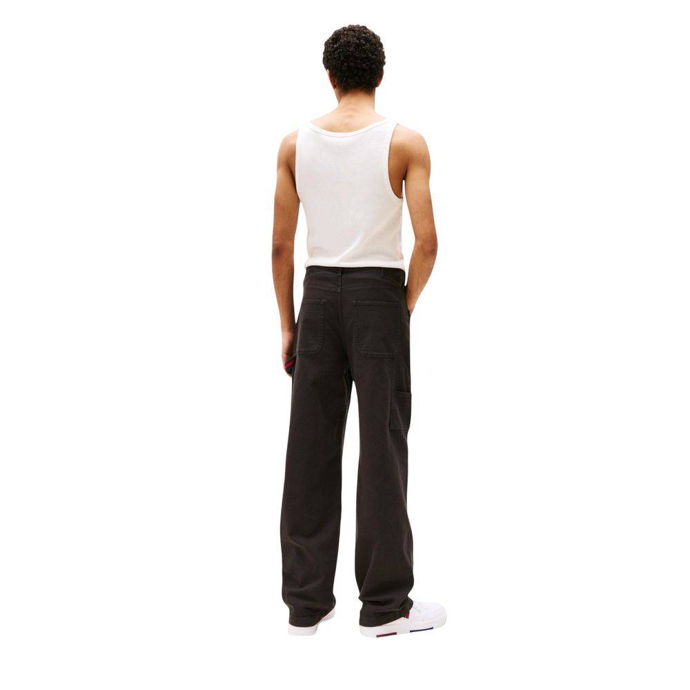 Tommy Hilfiger Jeans Black Organic Cotton Casual Pants