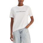 Calvin Klein Jeans White Cotton T-Shirt