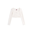 Tommy Hilfiger Jeans White Recycled Cotton Sportswear