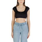 Tommy Hilfiger Jeans Black Cotton T-Shirt