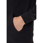 Tommy Hilfiger Black Recycled Cotton Hoodie