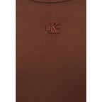 Calvin Klein Jeans Brown Cotton Long Dress