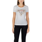 Guess White Cotton T-Shirt