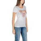 Guess White Cotton T-Shirt