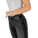 Armani Exchange Black Cotton Skinny Jeans