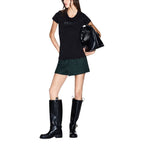 Armani Exchange Black Cotton T-Shirt