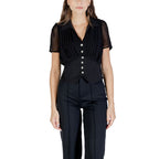 Morgan De Toi Black Polyester Shortsleeve Shirt