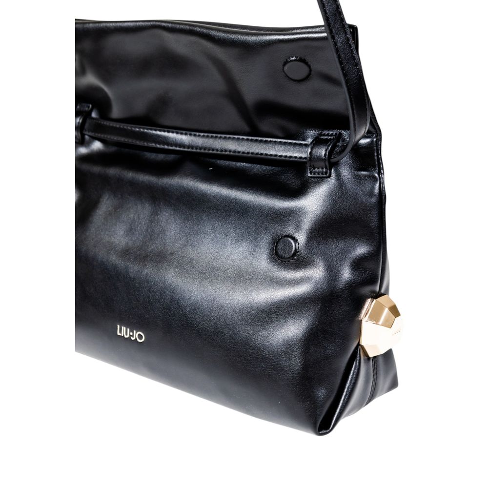 Liu Jo Black Polyethylene Clutch Bag