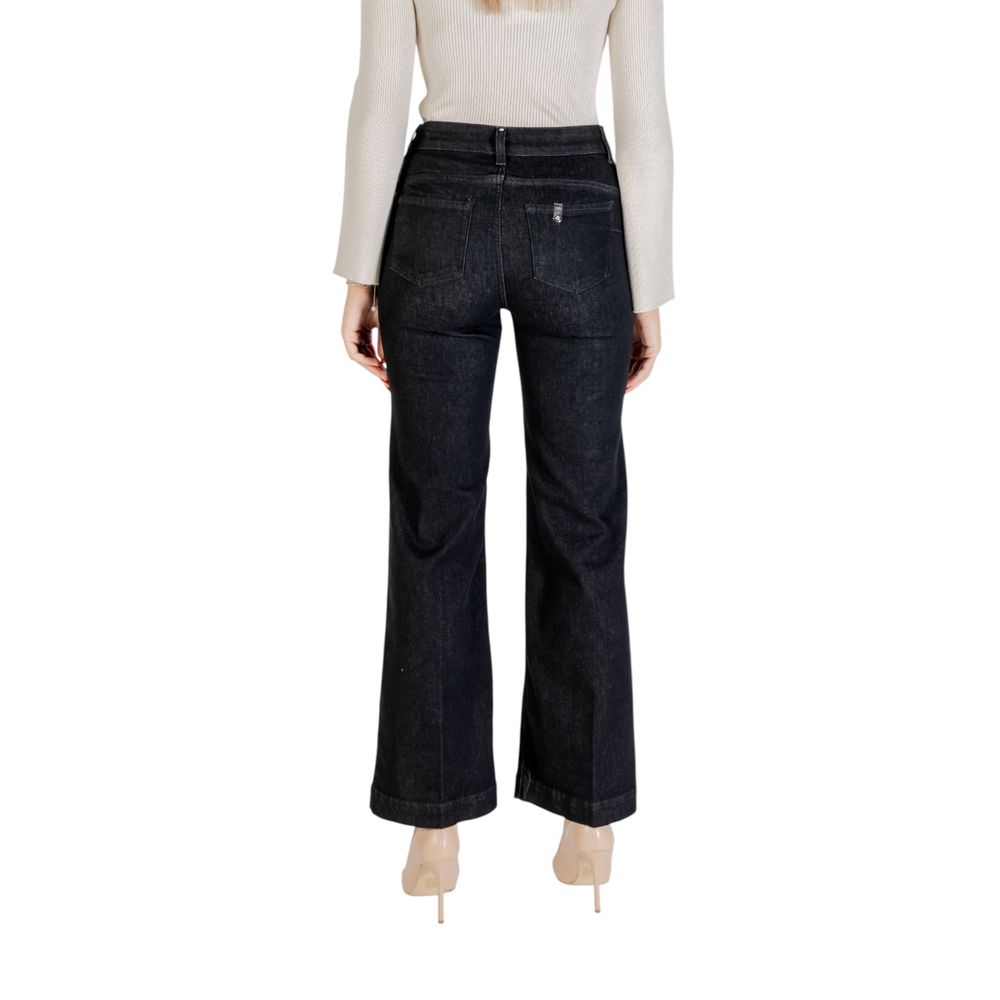 Liu Jo Black Cotton Bootcut Jeans