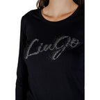 Liu Jo Black Cotton Long Sleeve T-Shirt