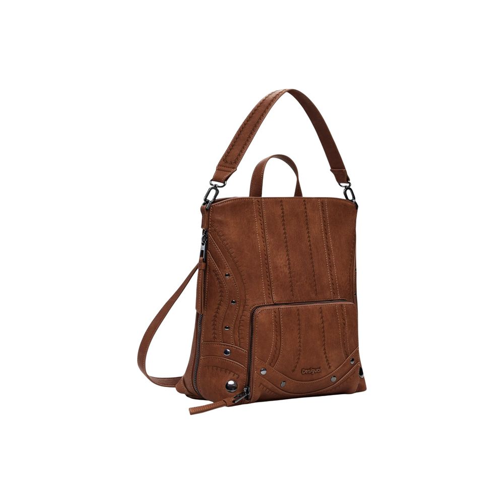 Desigual Brown Polyethylene Backpack