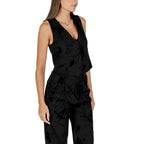 Desigual Black Polyester Waistcoat