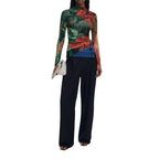 Desigual Bicolor Viscose Long Sleeve T-Shirt