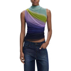 Desigual Purple Polyester Top