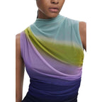 Desigual Purple Polyester Top