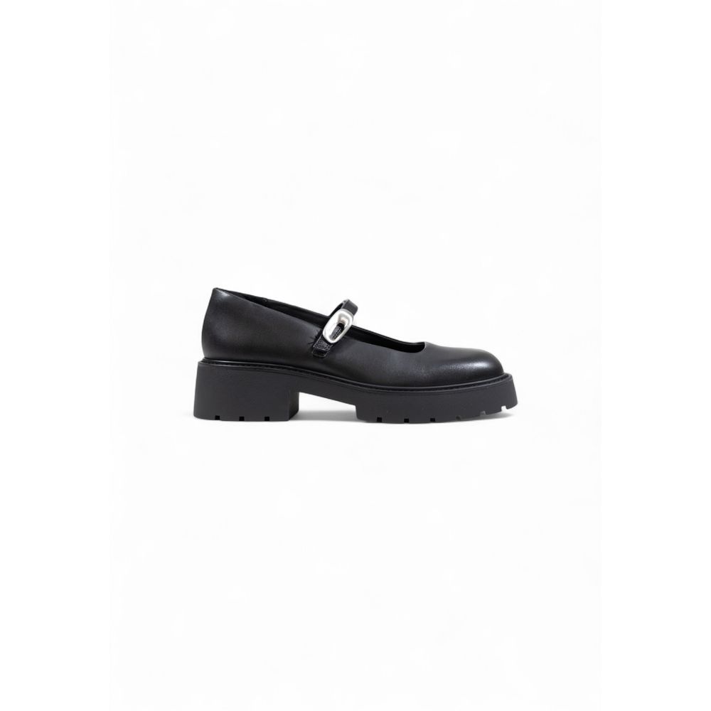 Calvin Klein Jeans Black Leather Platform Pumps