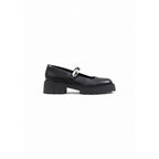 Calvin Klein Jeans Black Leather Platform Pumps