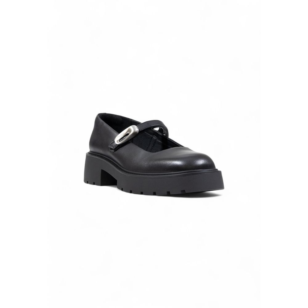 Calvin Klein Jeans Black Leather Platform Pumps