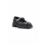 Calvin Klein Jeans Black Leather Platform Pumps