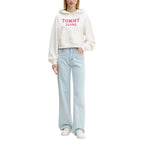 Tommy Hilfiger Jeans Cream Recycled Cotton Hoodie