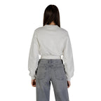 Tommy Hilfiger Jeans Cream Recycled Cotton Sweatshirt
